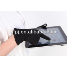 Fashion lady silver conductive harnés winter warm touch gant